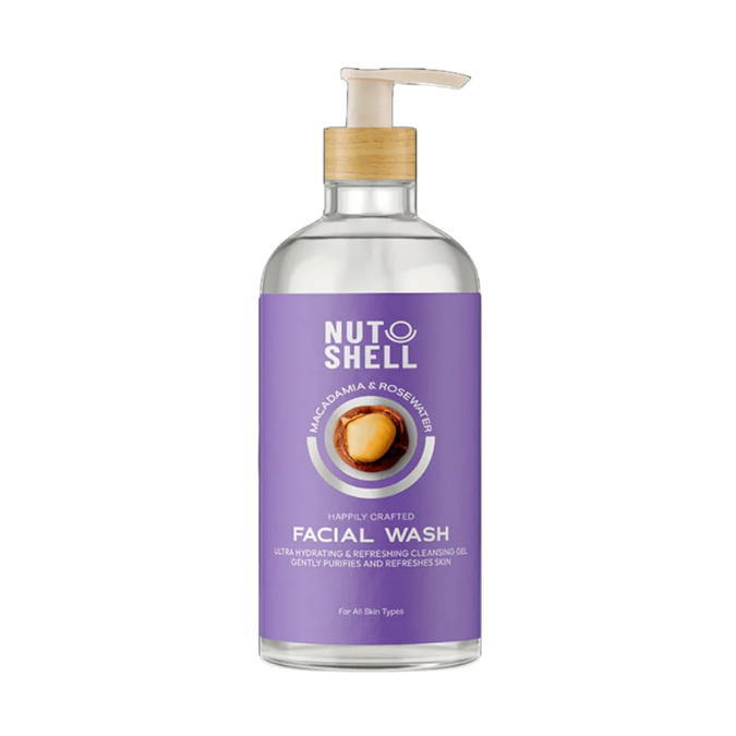 Nutshell Facial Wash Macadamia & Rose Water 250 Ml