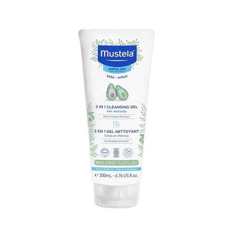 Mustella 2 In 1 Hair & Body Wash 200 Ml