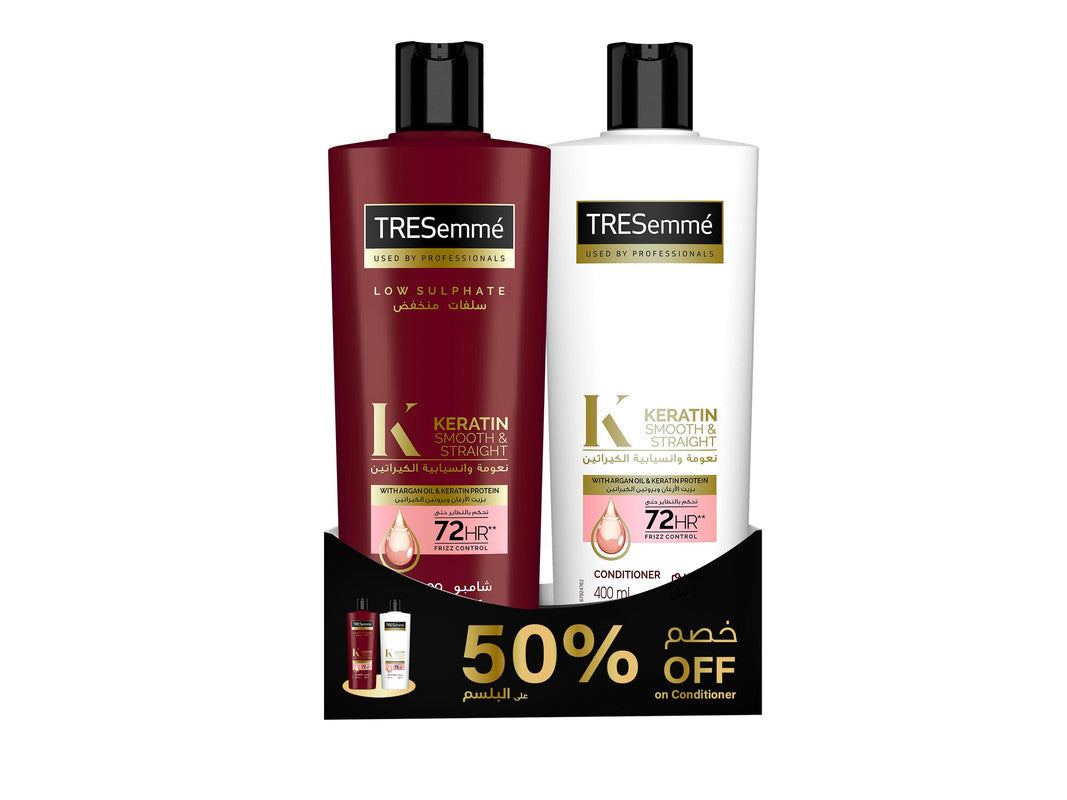 Tresmme Keratin Smooth 25% Off Shampoo & Conditioner 400 Ml
