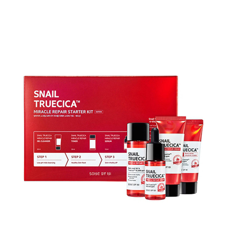 Some By Mi Snail Truecica Miracle Repair Stater Kit - 1 Back( 4 Pacs)