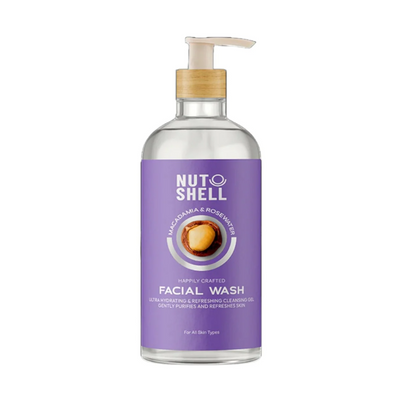 Nutshell Facial Wash Macadamia & Rose Water 250 Ml