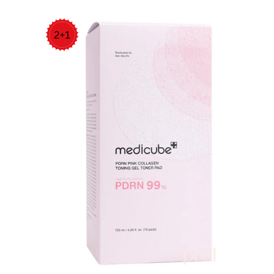 Medicube Pdrn Pink Collagen Toning Gel Toner Pad 120Ml (70Pcs)