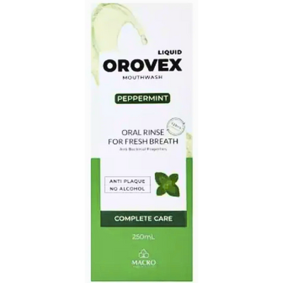 Orovex Liquid Mouth Wash Pepper Mint 250Ml