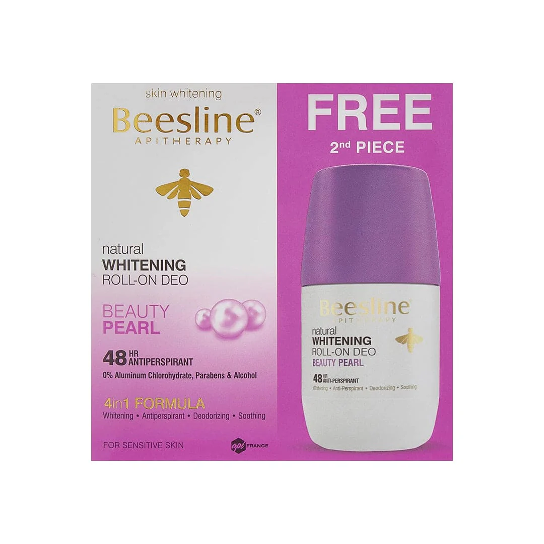 Beesline Whitening Roll On Deodorant - Beauty Pearl 1+1 Promo Pack