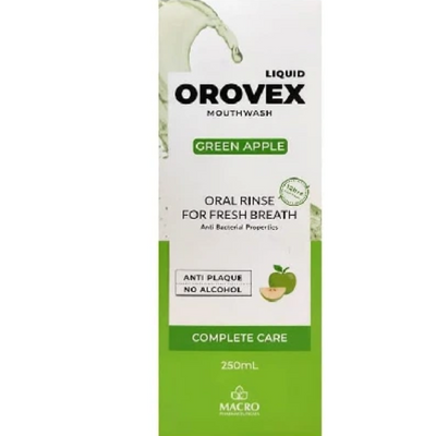 Orovex Green Apple Mouthwash