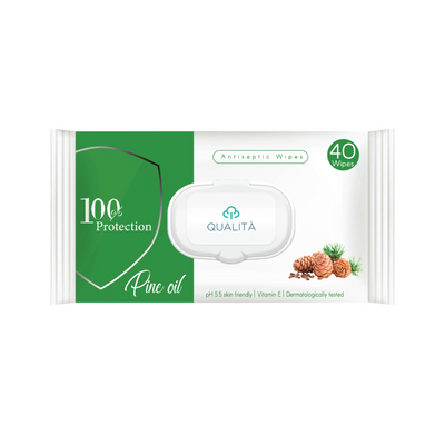 Qualita Antiseptic Wipes 40Pcs