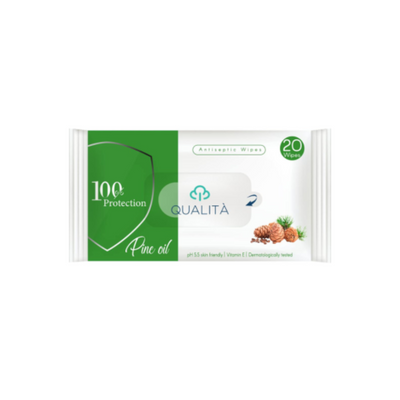 Qualita-Antiseptic-Wipes-Pine-Oil-20-Pieces