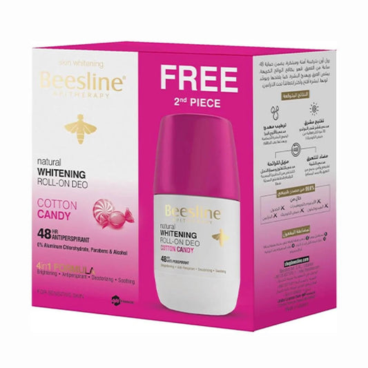 REF_P_0_Beesline Whitening Roll On Deodorant Cotton Candy 1+1 Promo Pack